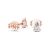 Delicate Pear-Shaped Diamond Stud Earrings