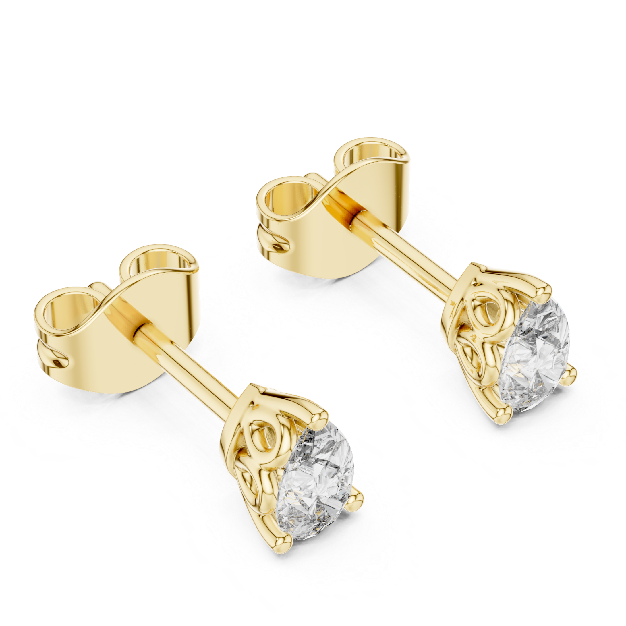 Graceful Sparkle: Pear-Cut Diamonds