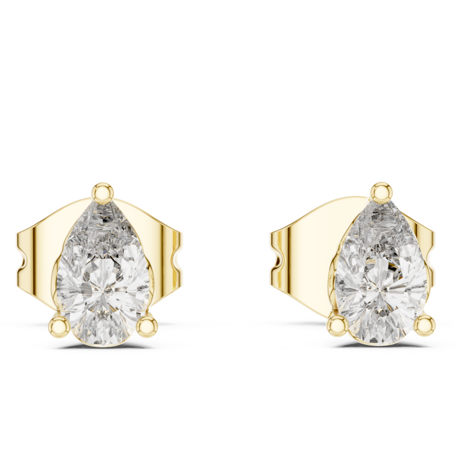 Graceful Sparkle: Pear-Cut Diamonds