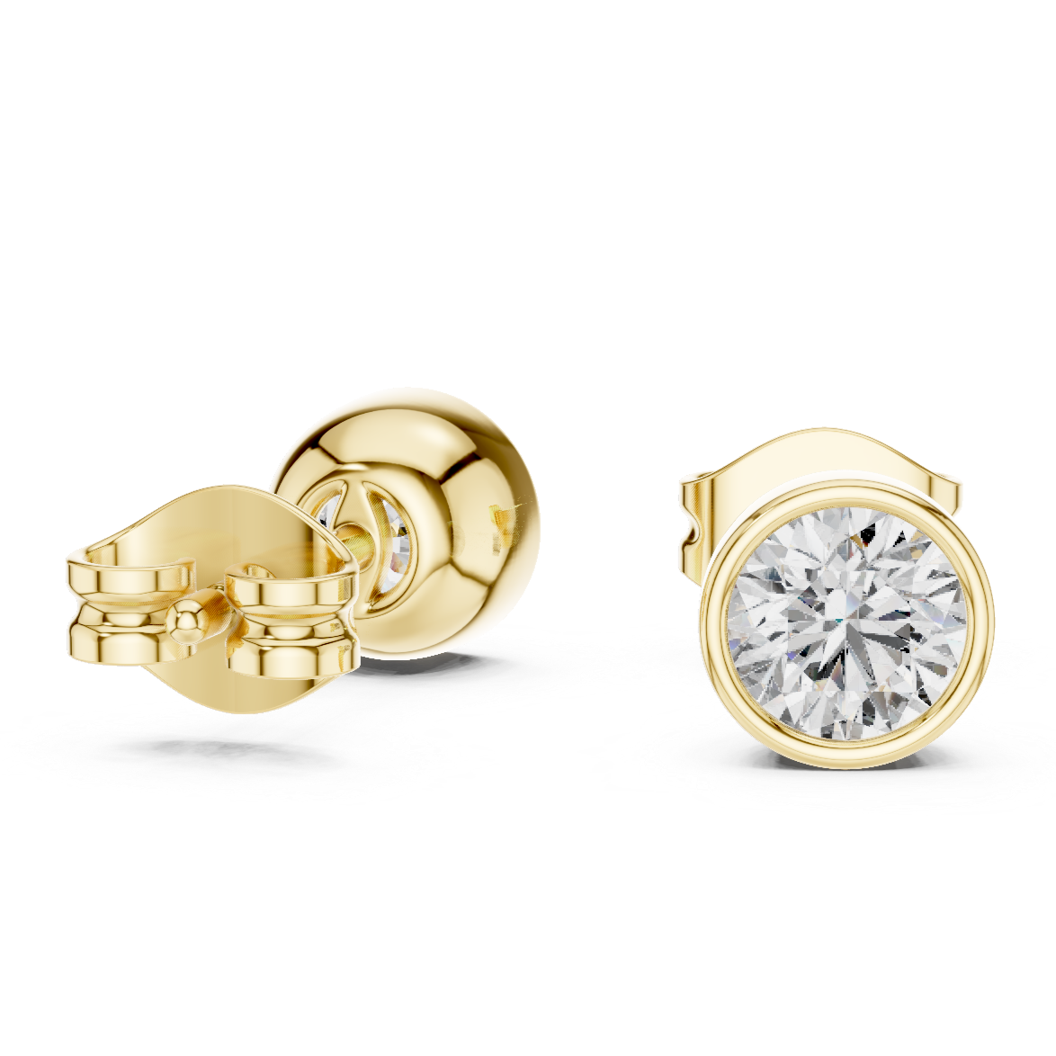 Solitaire Stud Earrings