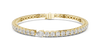 Pear-Shaped Center Diamond Tennis Bracelet
