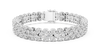 Cluster Diamond Tennis Bracelet