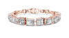 Elegant Rose Gold Diamond Bracelet