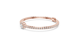 Elegant Rose Gold Diamond Tennis Bracelet