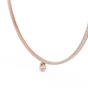 Golden Radiance Diamond Necklace''