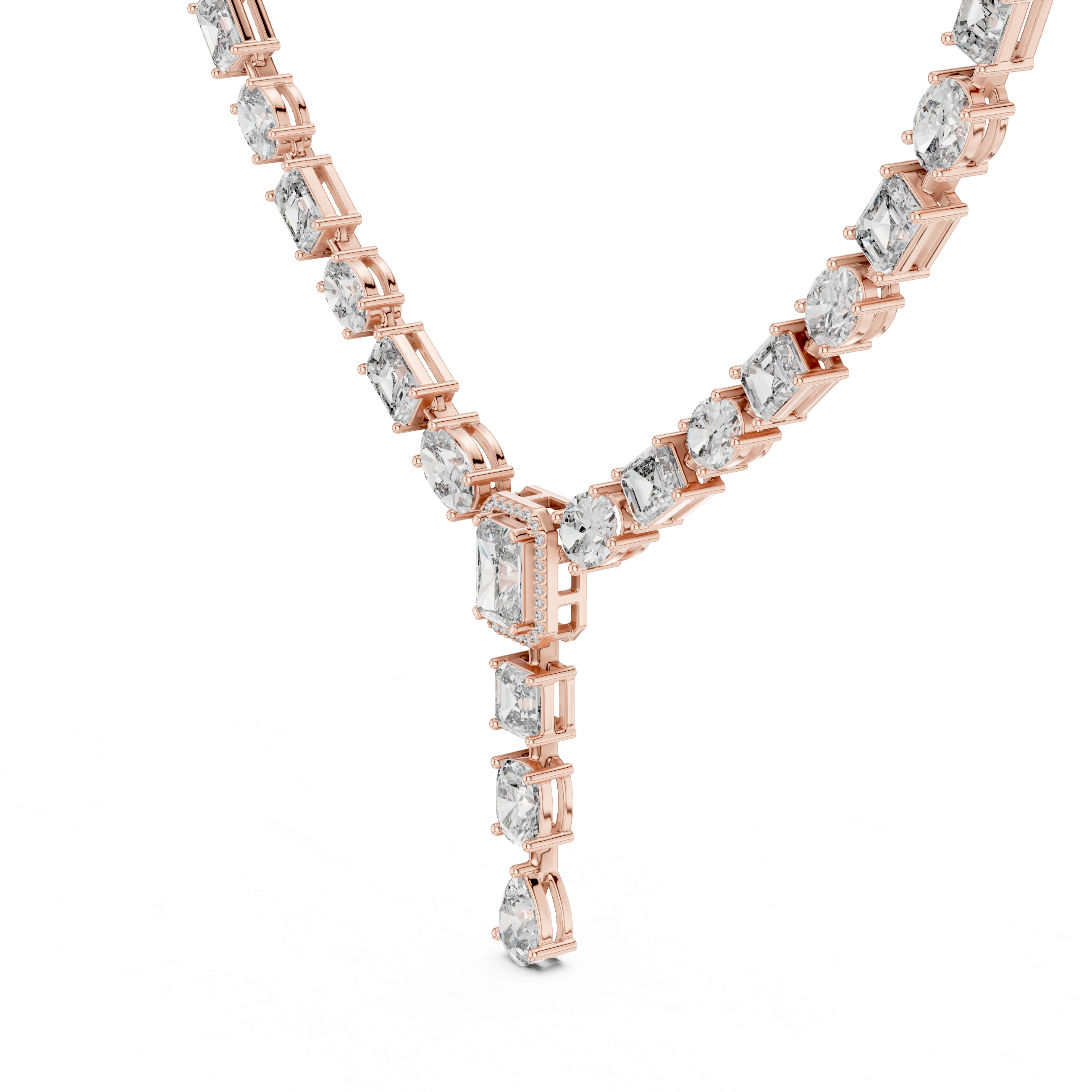 Regal Drop Diamond Necklace''