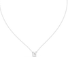 Asscher-Cut Diamond Solitaire Pendant