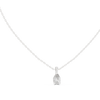 a classic three-prong setting with a polished bail.