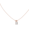 Princess-Cut Diamond Solitaire Pendant