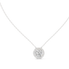 Round Halo Diamond Pendant Necklace