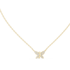 Butterfly-shaped diamond pendant