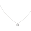 Architectural Sparkle: Dual-Cut Diamond Pendant