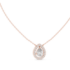 Gold Teardrop Diamond Pendant