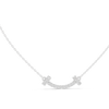Diamond-Accented Smile Bar pendant