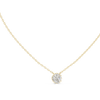 Solitaire Pendant with Round Brilliant-Cut Diamond