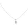 Elegant Oval Diamond Pendant