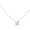 Princess-Cut Solitaire Diamond Pendant