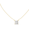 Princess-Cut Solitaire Diamond Pendant