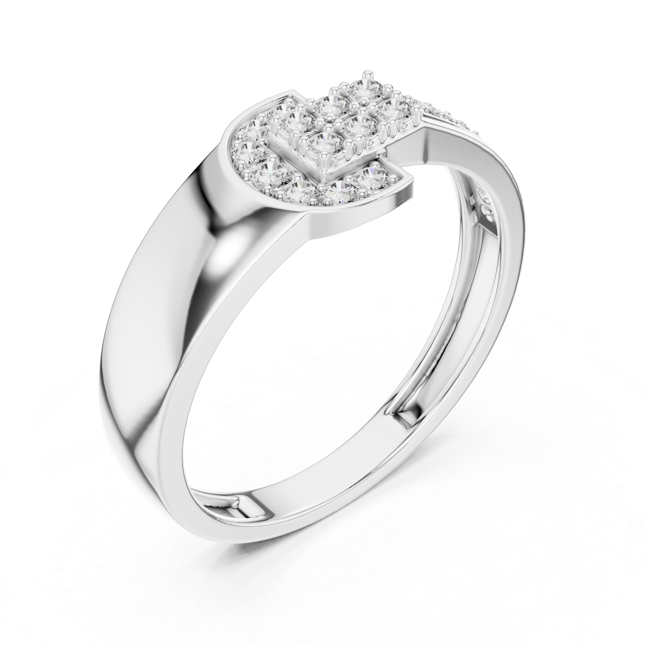 Delicate Diamonds Set in Rose Gold