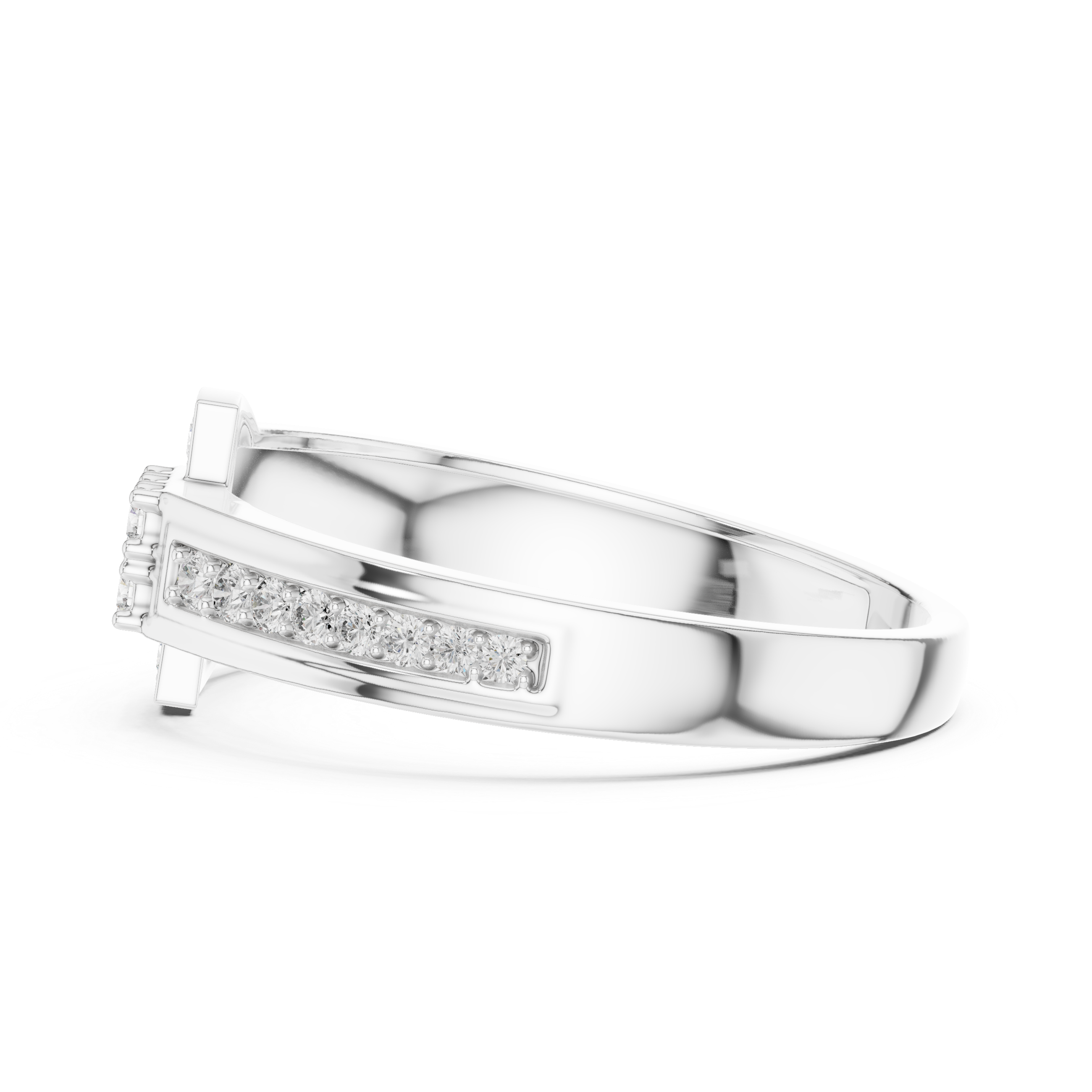 Delicate Diamonds Set in Rose Gold