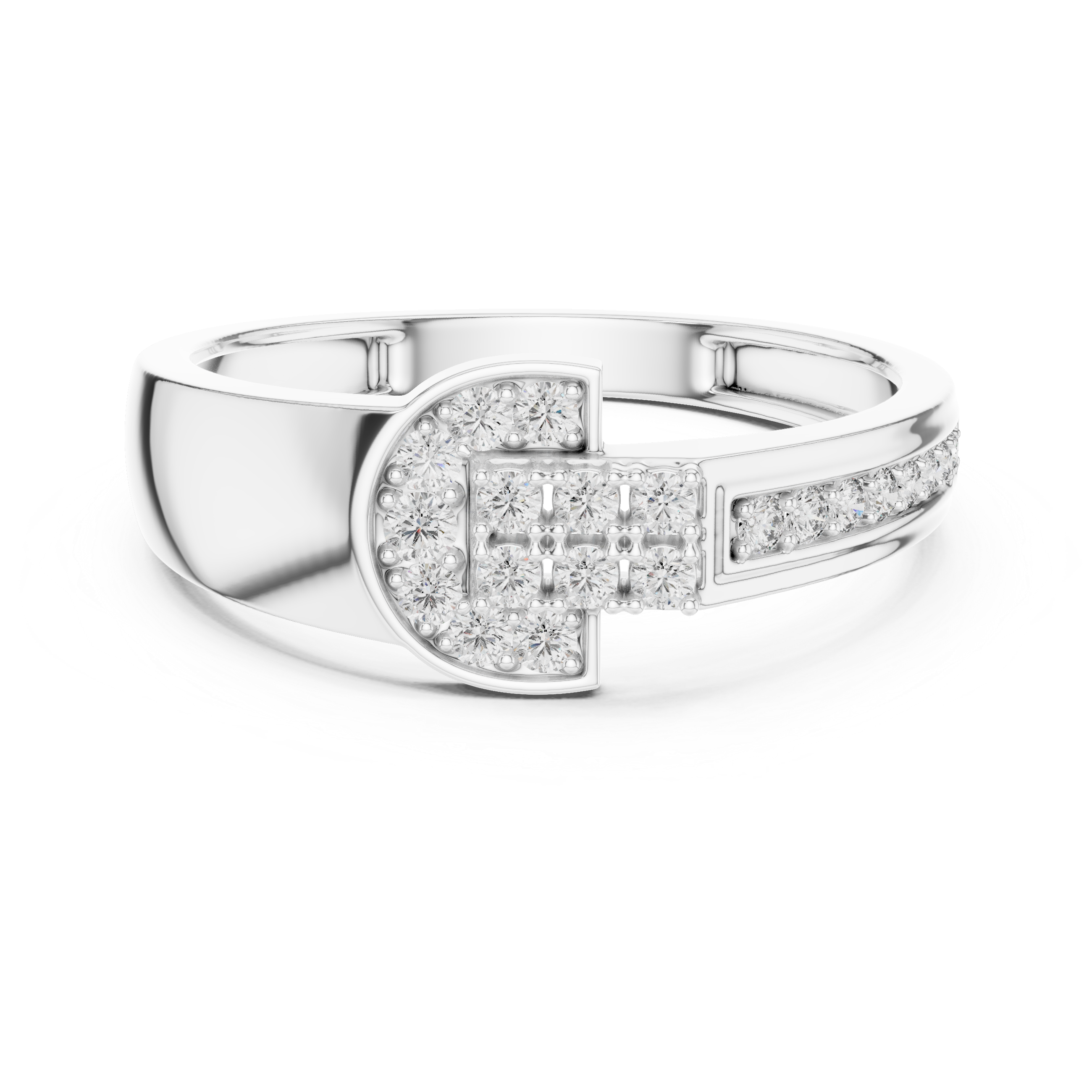 Delicate Diamonds Set in Rose Gold