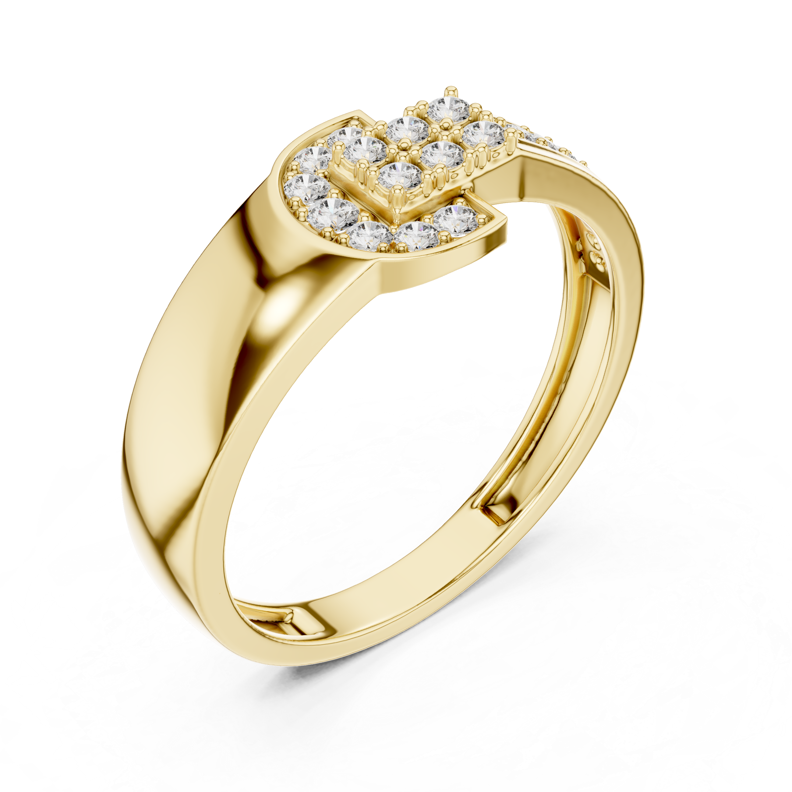 Delicate Diamonds Set in Rose Gold