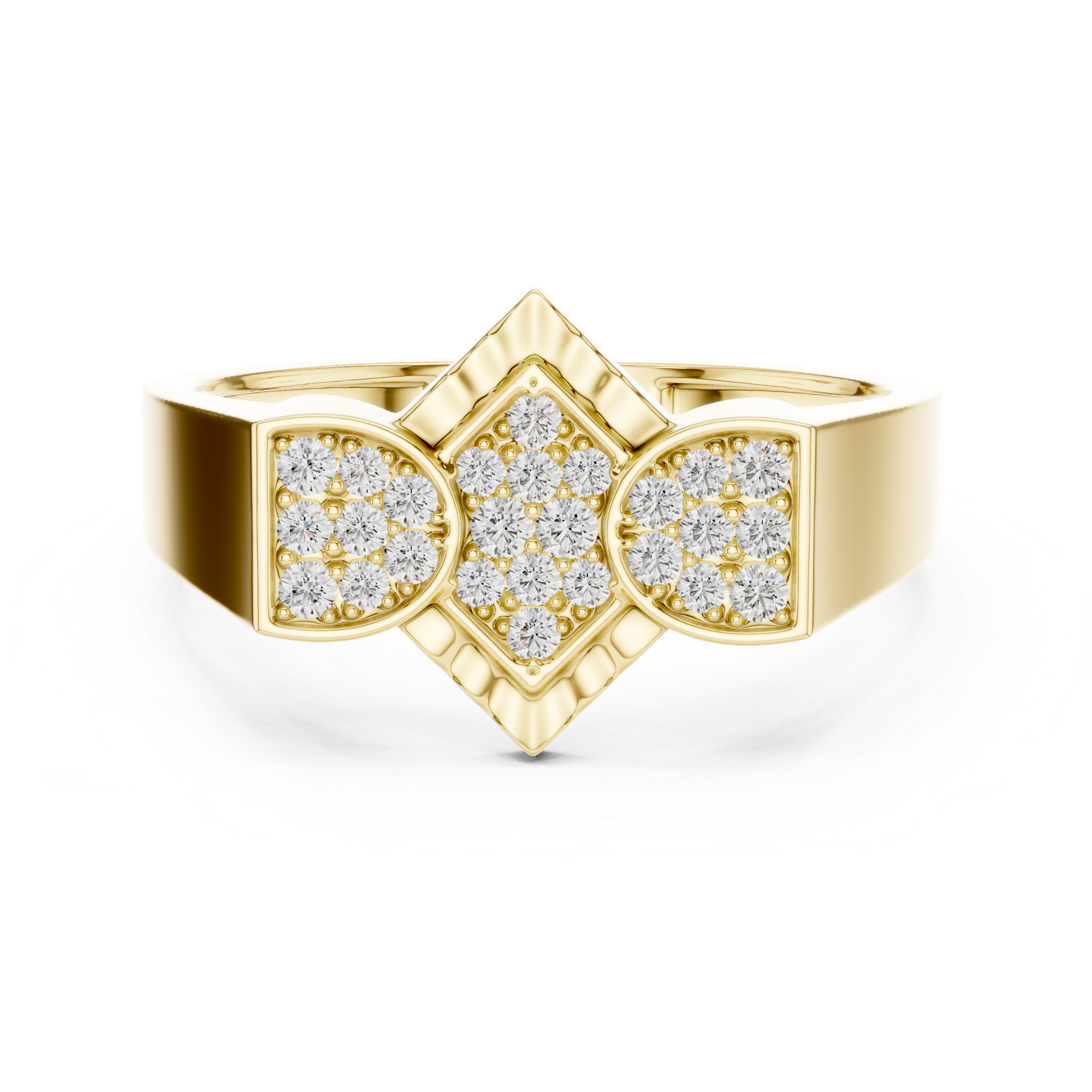 Twin Teardrop Harmony Ring