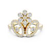 Trinity Bloom Diamond Ring