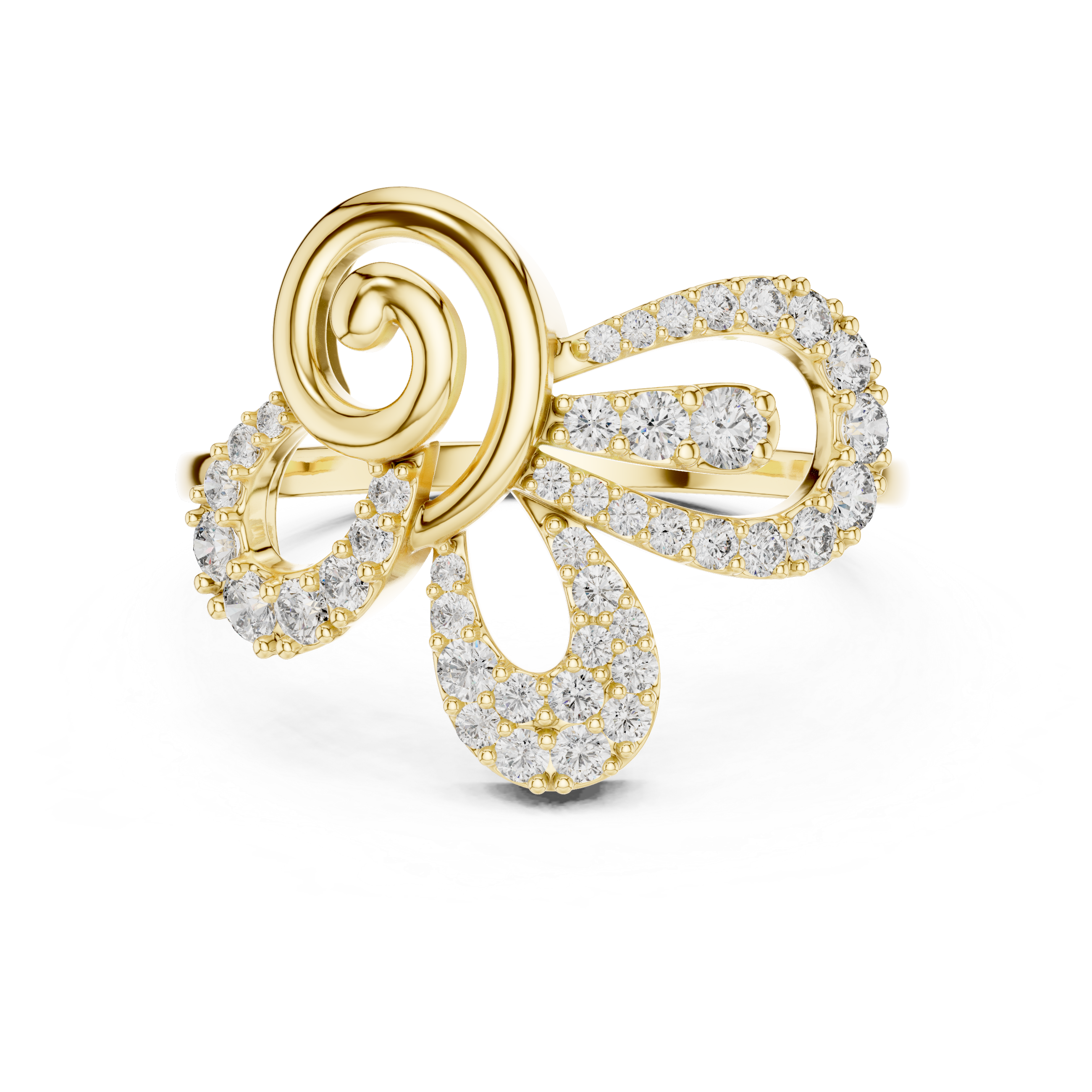 Enchanted Petal Diamond Ring