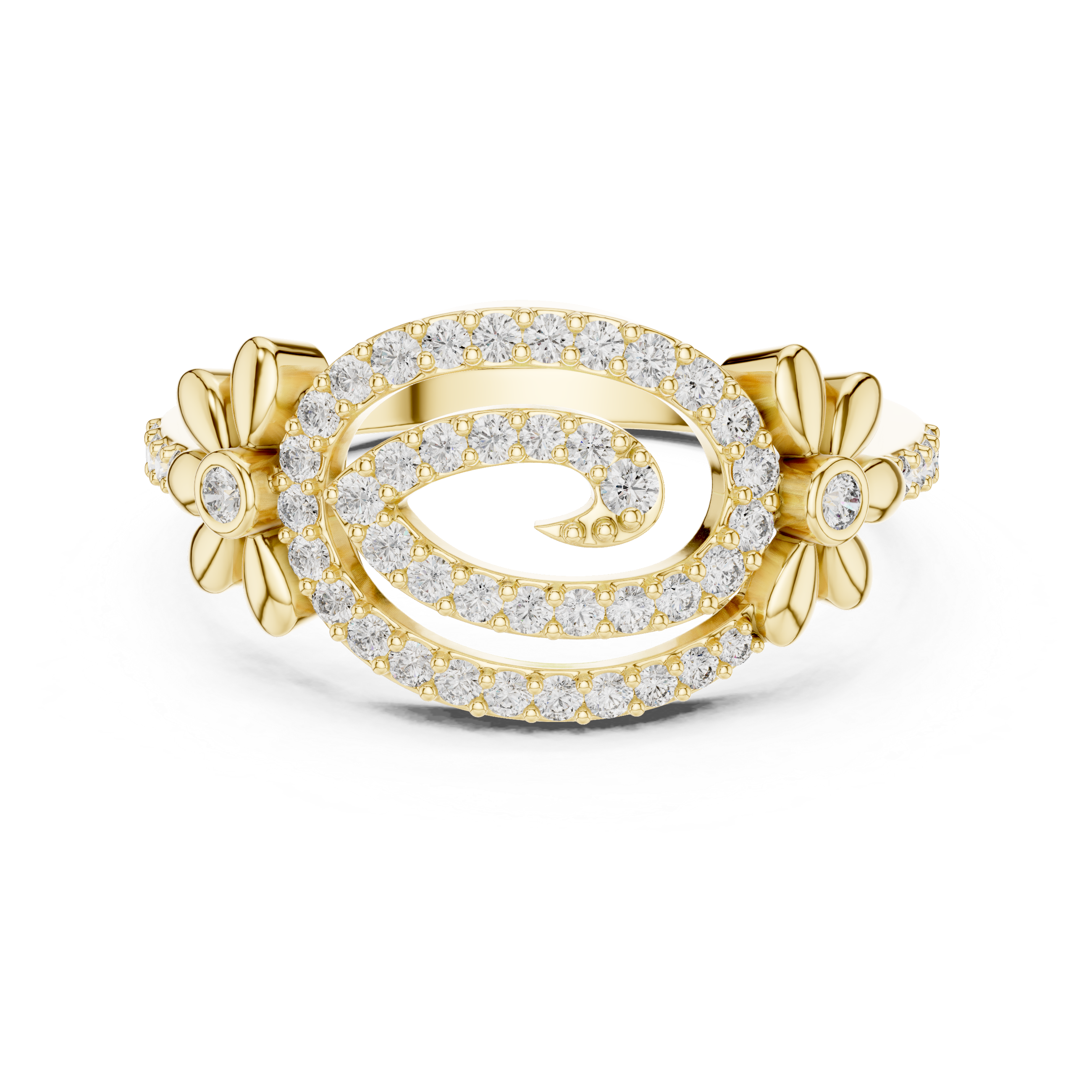 Golden Bloom Promise Ring