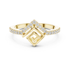 Geometric Diamond Illusion Ring