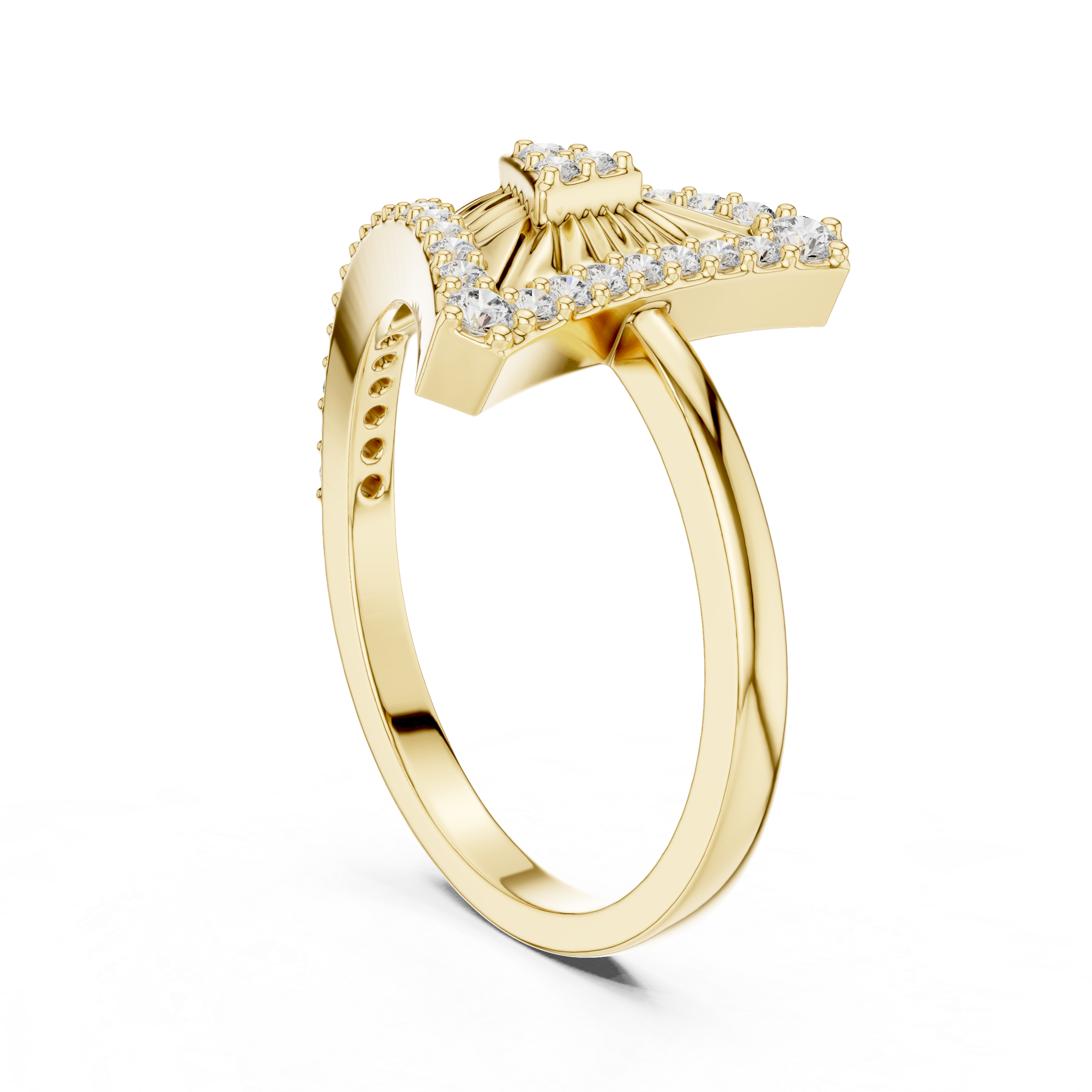 Triangular Radiance Diamond Band