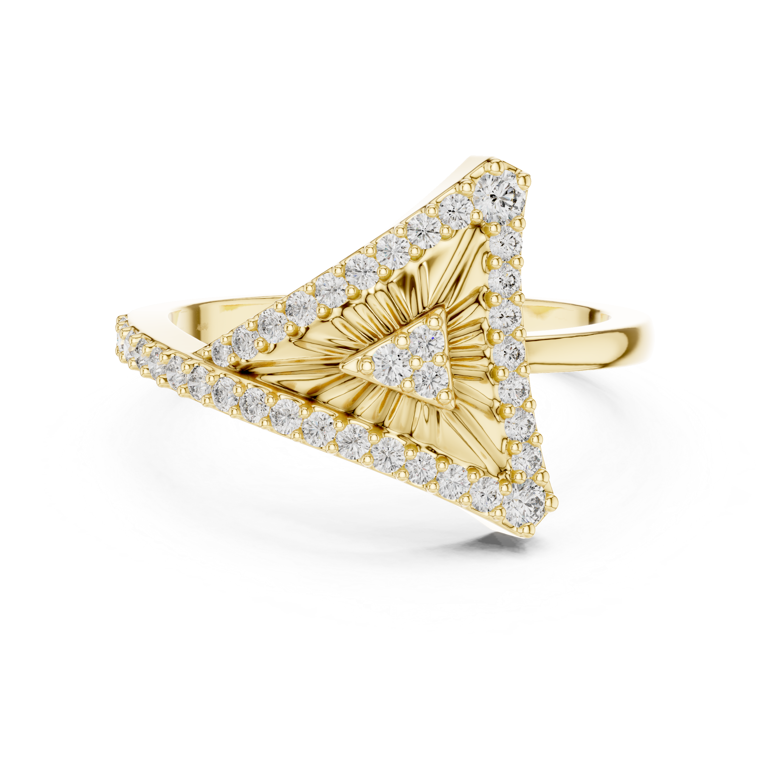 Triangular Radiance Diamond Band