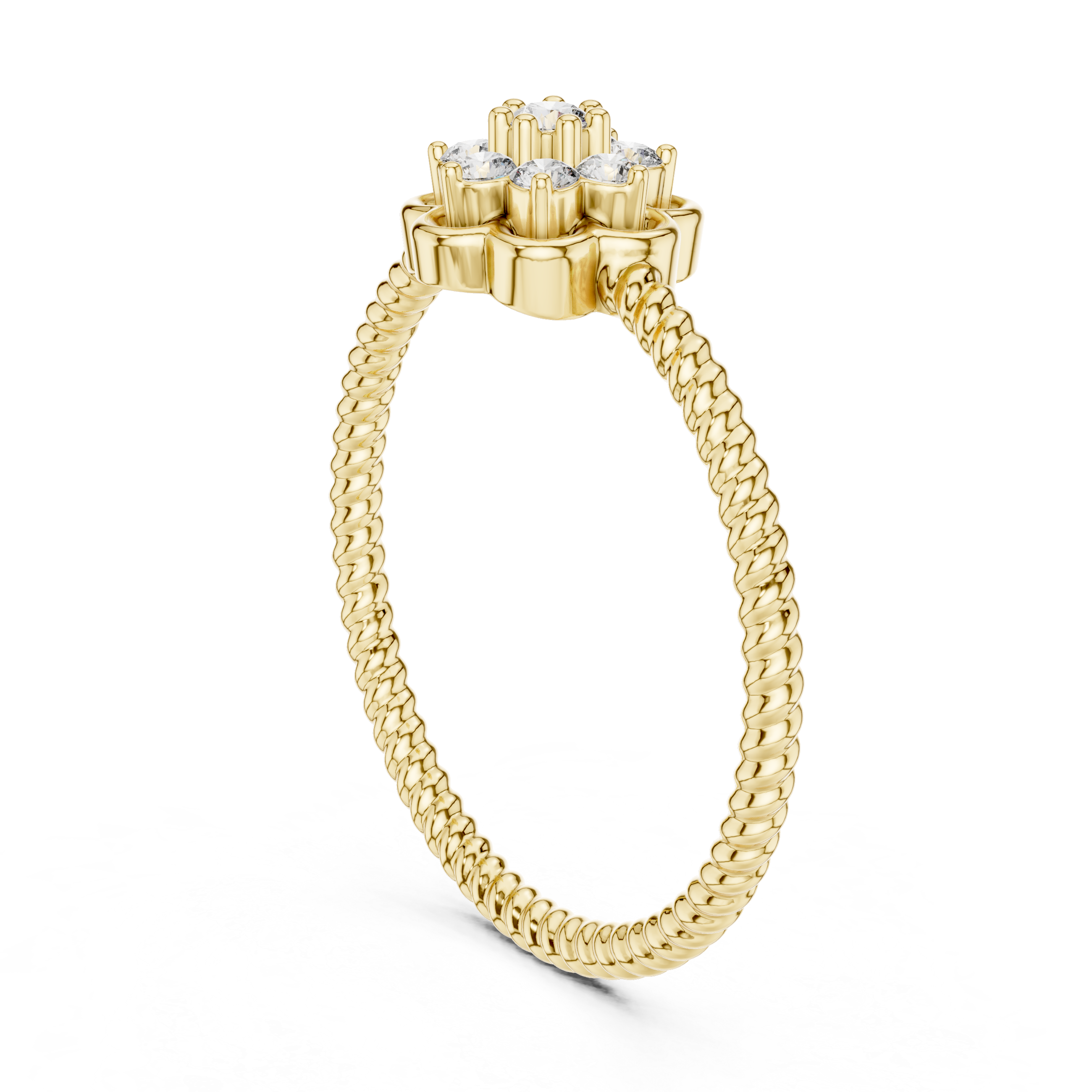 “Blossom Shine: A Rose Gold Bloom”