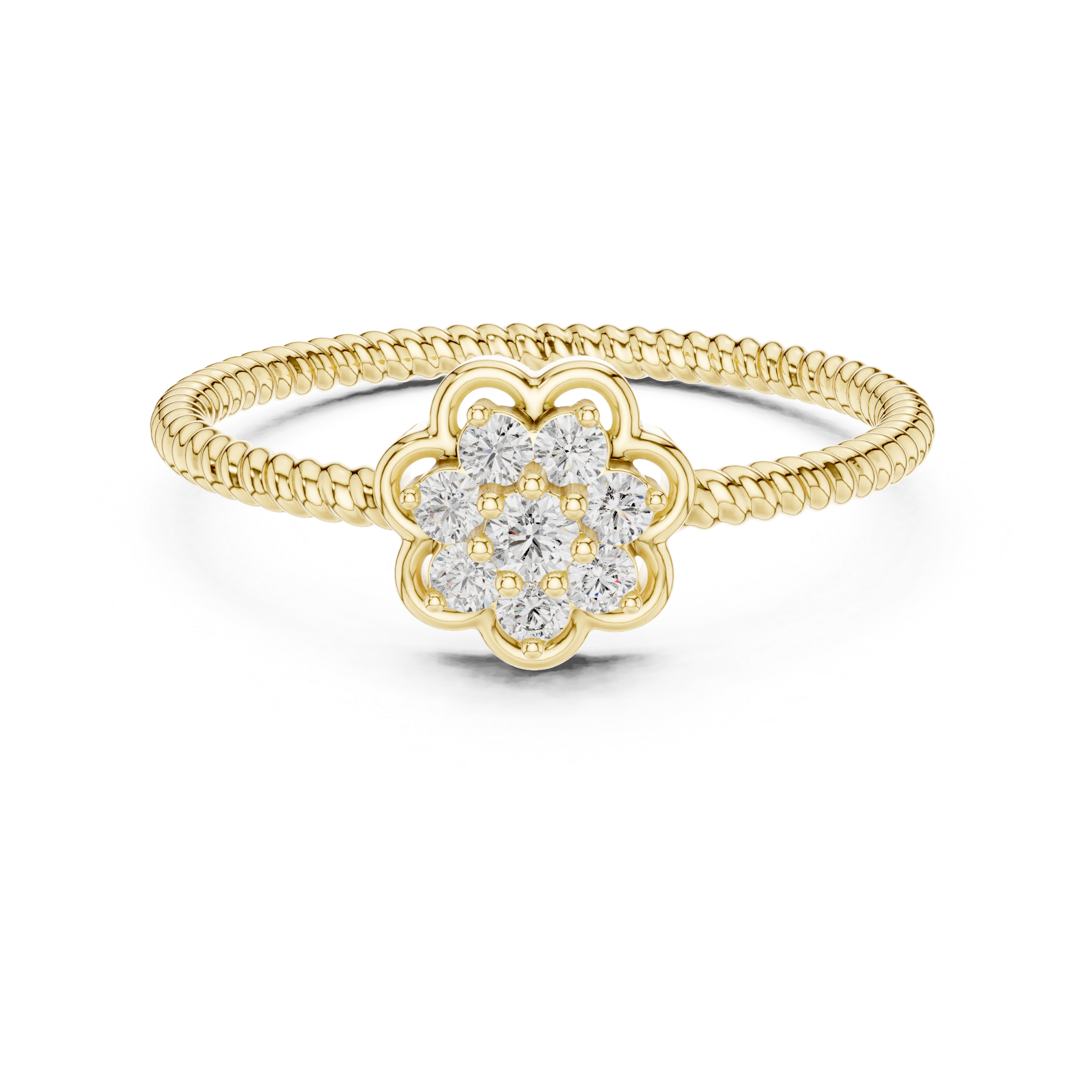 “Blossom Shine: A Rose Gold Bloom”