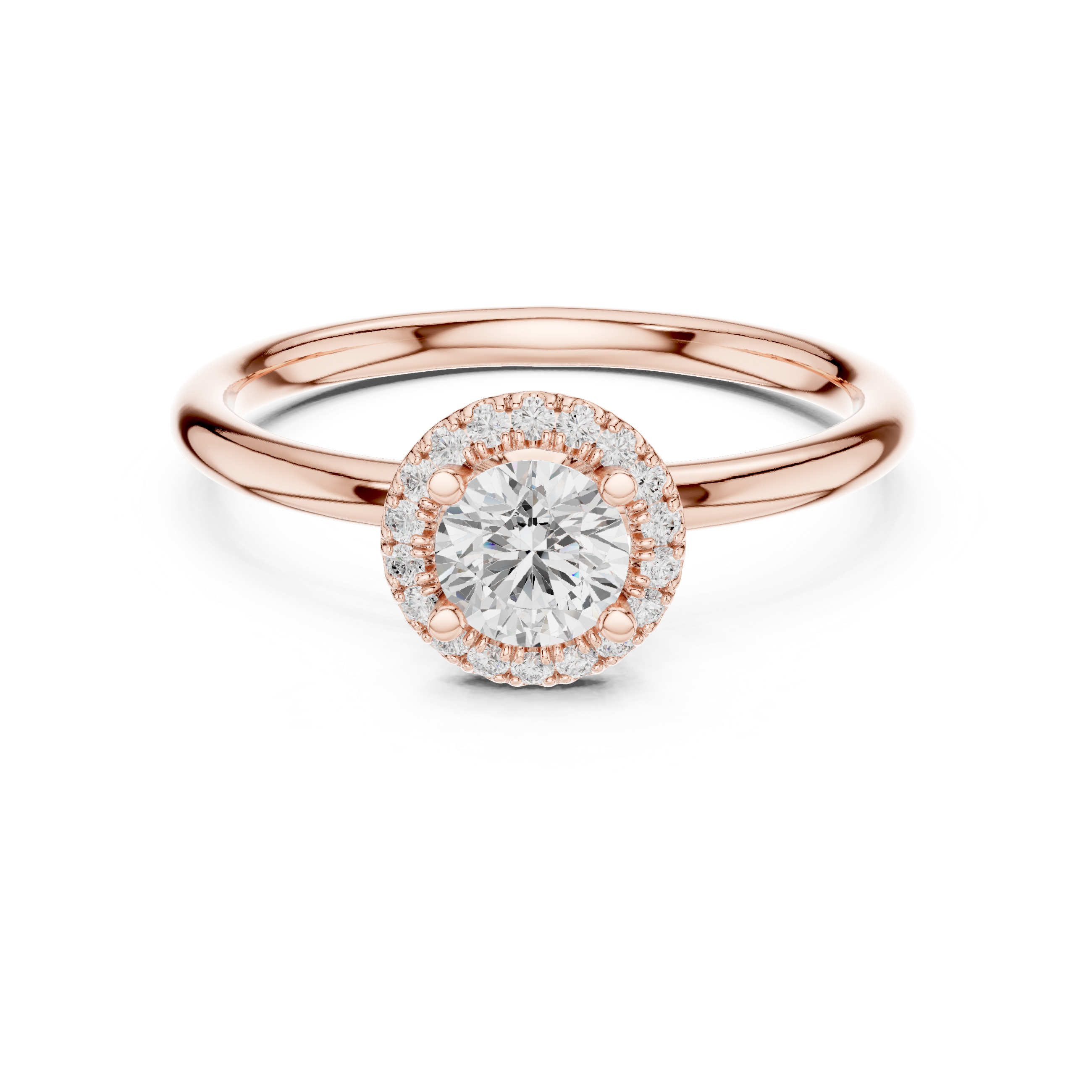 Blushing Glow Diamond Engagement Ring