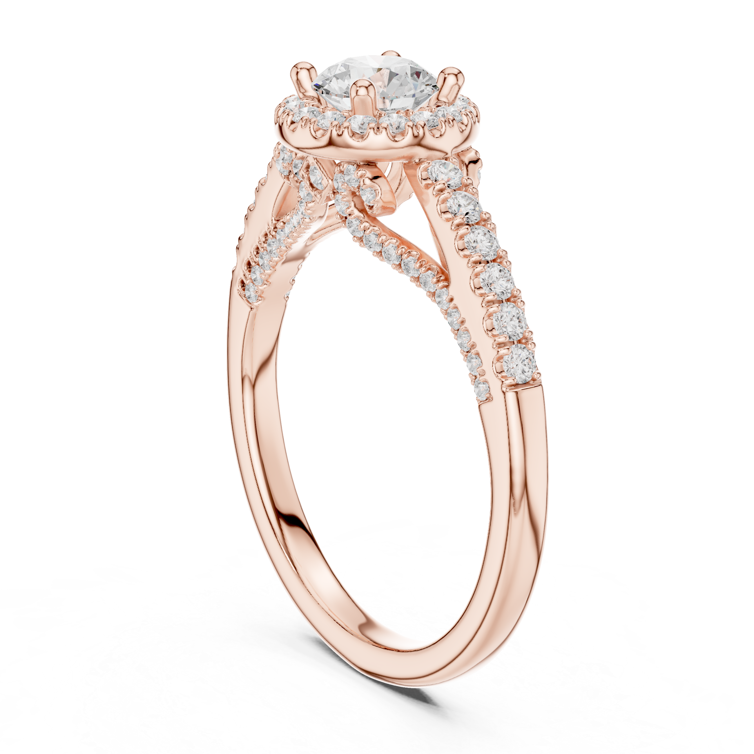 Eternal Spark Crossover Engagement Ring