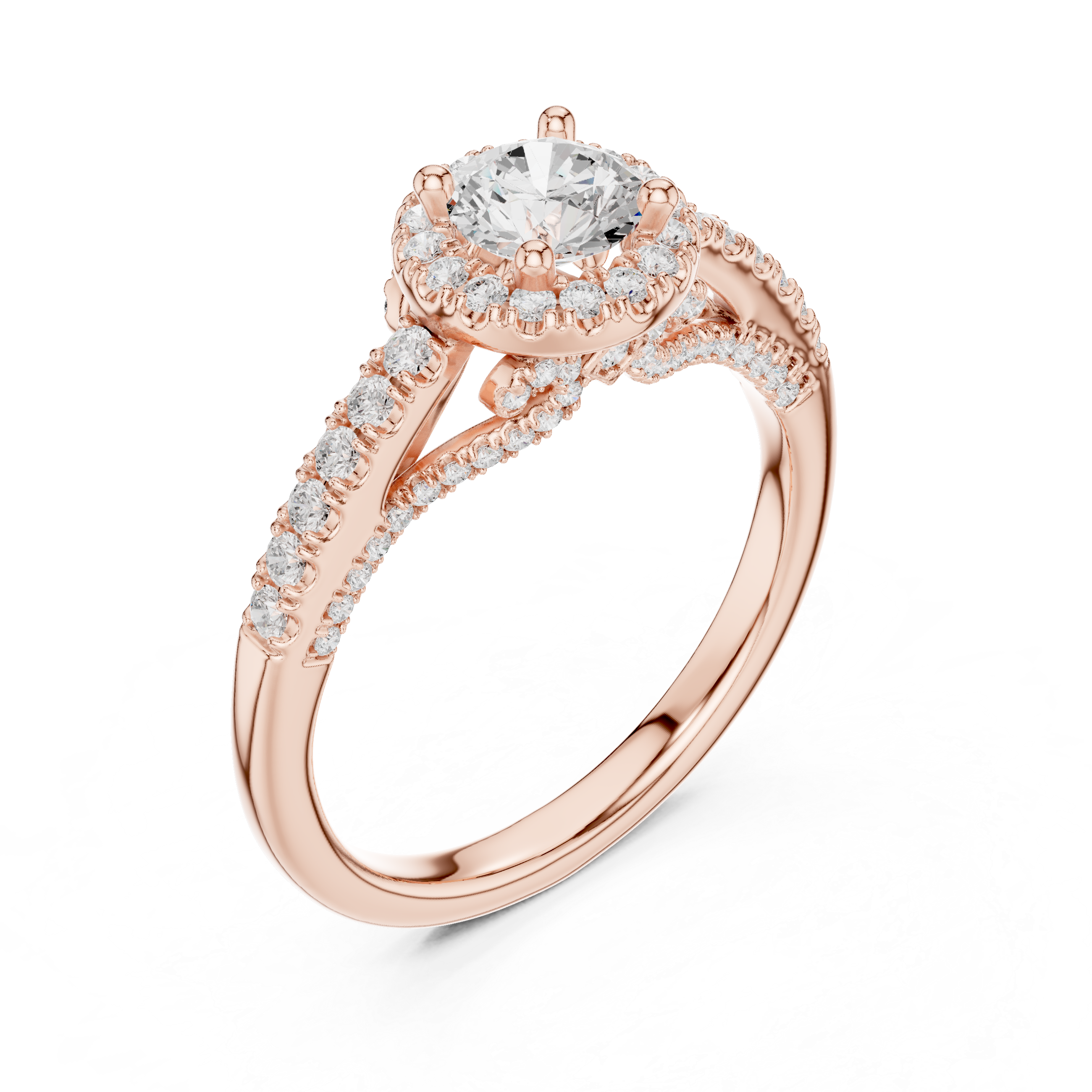 Eternal Spark Crossover Engagement Ring
