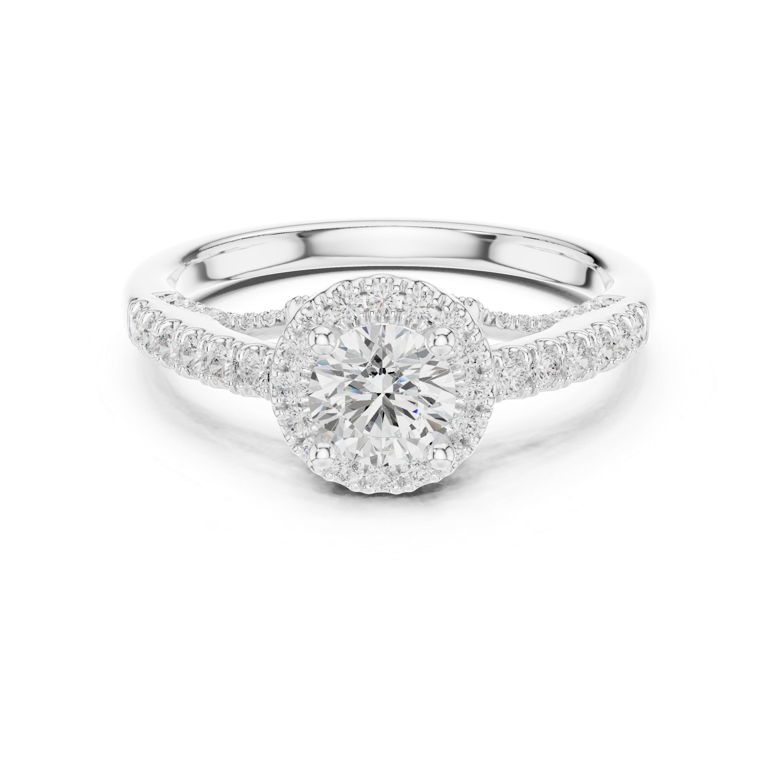 Eternal Spark Crossover Engagement Ring