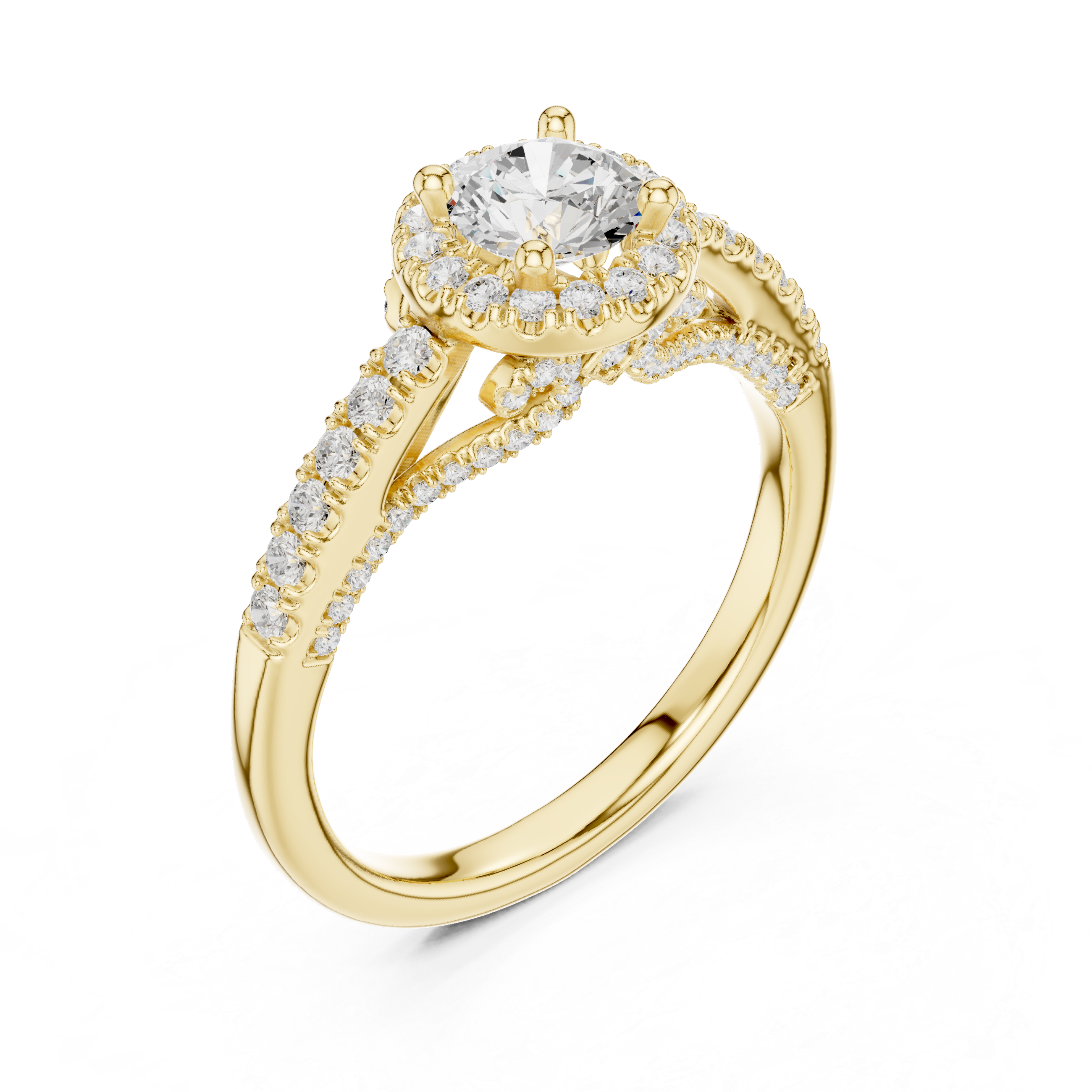Eternal Spark Crossover Engagement Ring