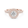 Celestial Glow Diamond Halo Engagement Ring