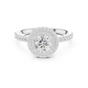 Celestial Glow Diamond Halo Engagement Ring