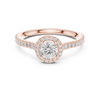 Solitaire Engagement Ring with a Diamond Pav? Band