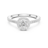 Solitaire Engagement Ring with a Diamond Pav? Band