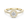 Solitaire Engagement Ring with a Diamond Pav? Band