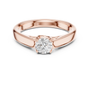 Solitaire Engagement Ring with Four-Prong Setting