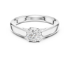 Solitaire Engagement Ring with Four-Prong Setting