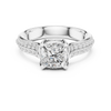 Elegant Split Shank Diamond Engagement Ring