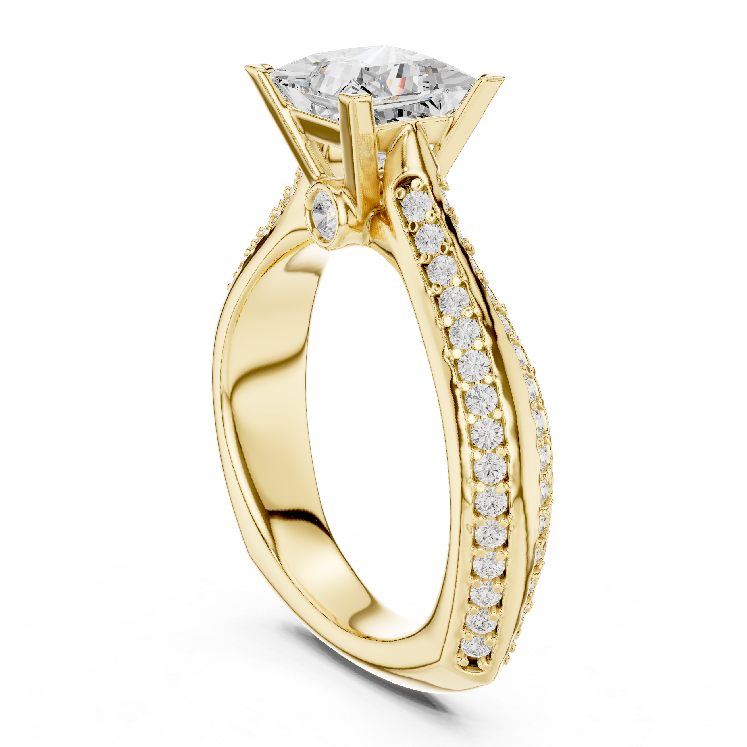 Timeless engagement ring with a classic solitaire