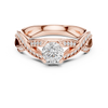 Twisted Infinity Diamond Solitaire Ring
